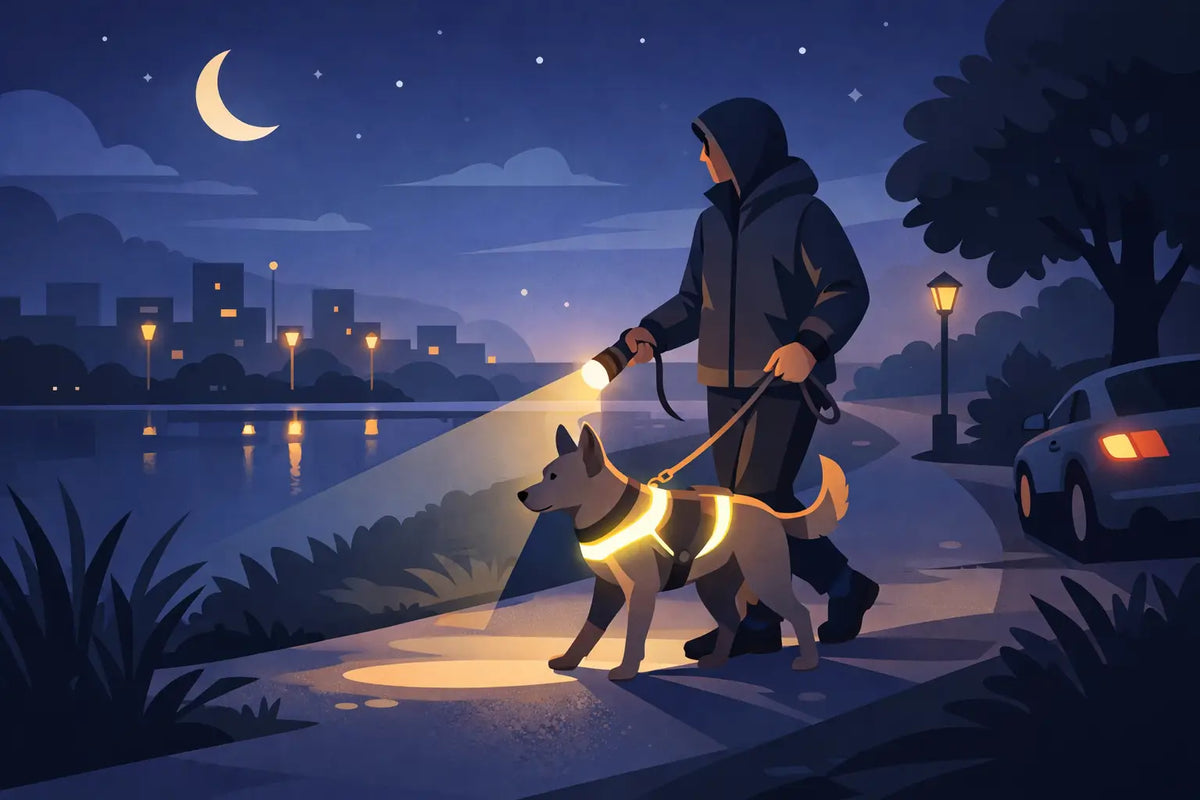 How to Make Dog Walks Safer at Night