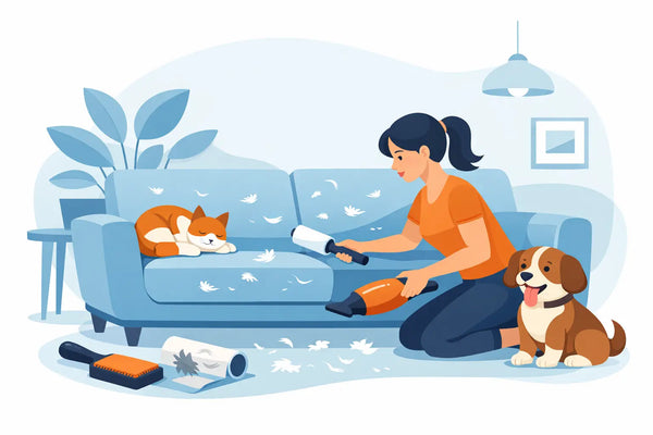 How to Remove Pet Hair From Furniture Fast