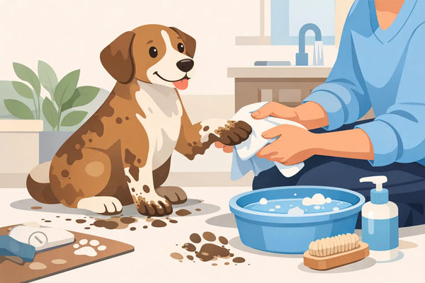 How to Clean Muddy Dog Paws at Home