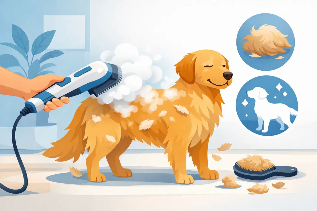 Steam Brush for Shedding Dogs: Does It Help?