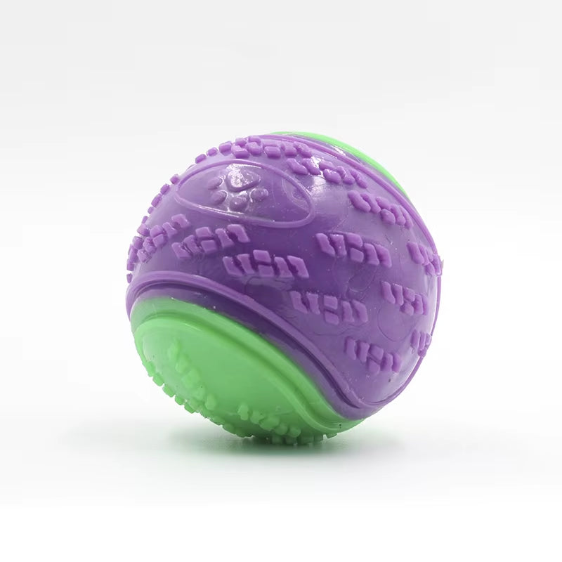 Squeaky TPR Dog Ball Toy – Interactive Teeth Cleaning Bite-Resistant Chew Toy for All Dogs