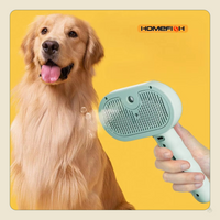 Steam Spray Dog Grooming Brush Unique Steam Brush for Dogs Luxury Grooming Brush Dog Steam Brush