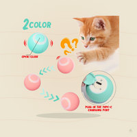 Smart Automatic Rolling Ball Cat Toy – Self-Moving Electric Interactive Toy for Indoor Cats & Kittens