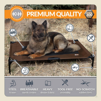K&H Elevated Dog Cot – All-Weather Cooling Raised Pet Bed for Indoor & Outdoor Use