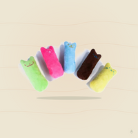 Catnip Teeth Grinding Cat Toy – Interactive Plush Chew & Bite Toy for Kittens & Cats