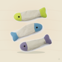 SmartyKat Fish Flop Cat Toy – Catnip & Crinkle Fish Toy for Cats & Kittens, 3 Count