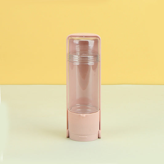 Portable Pet Water Bottle with Built-In Bowl – Leak-Proof Travel Dispenser for Dogs & Cats
