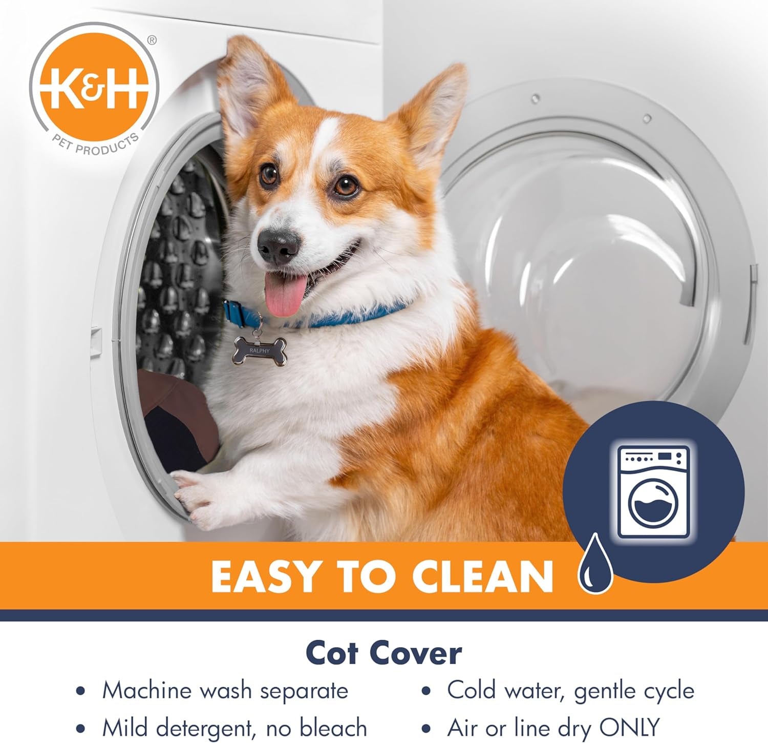 K&H Elevated Dog Cot – All-Weather Cooling Raised Pet Bed for Indoor & Outdoor Use