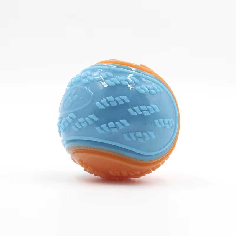 Squeaky TPR Dog Ball Toy – Interactive Teeth Cleaning Bite-Resistant Chew Toy for All Dogs