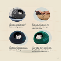 Merino Wool Cat Cave Bed – Handmade Felted Hideaway for Anxious & Indoor Cats