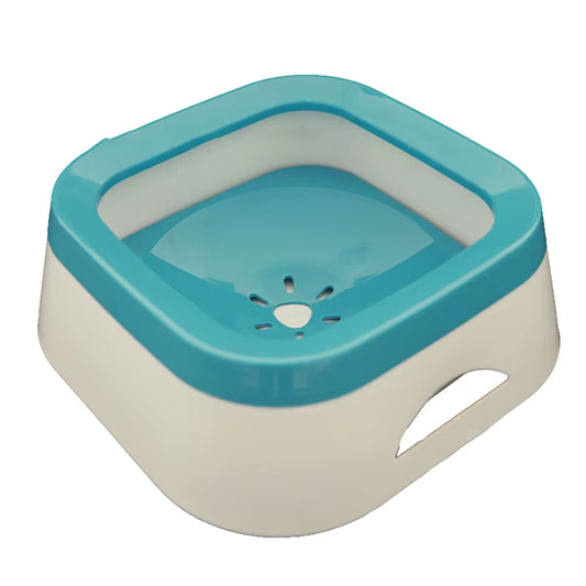 No-Spill Floating Disk Water Bowl for Dogs & Cats – Anti-Splash Slow Drinking Dispenser
