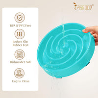 Spiral Maze Slow Feeder Dog Bowl – Anti-Bloat BPA-Free Puzzle Bowl for Small & Medium Dogs