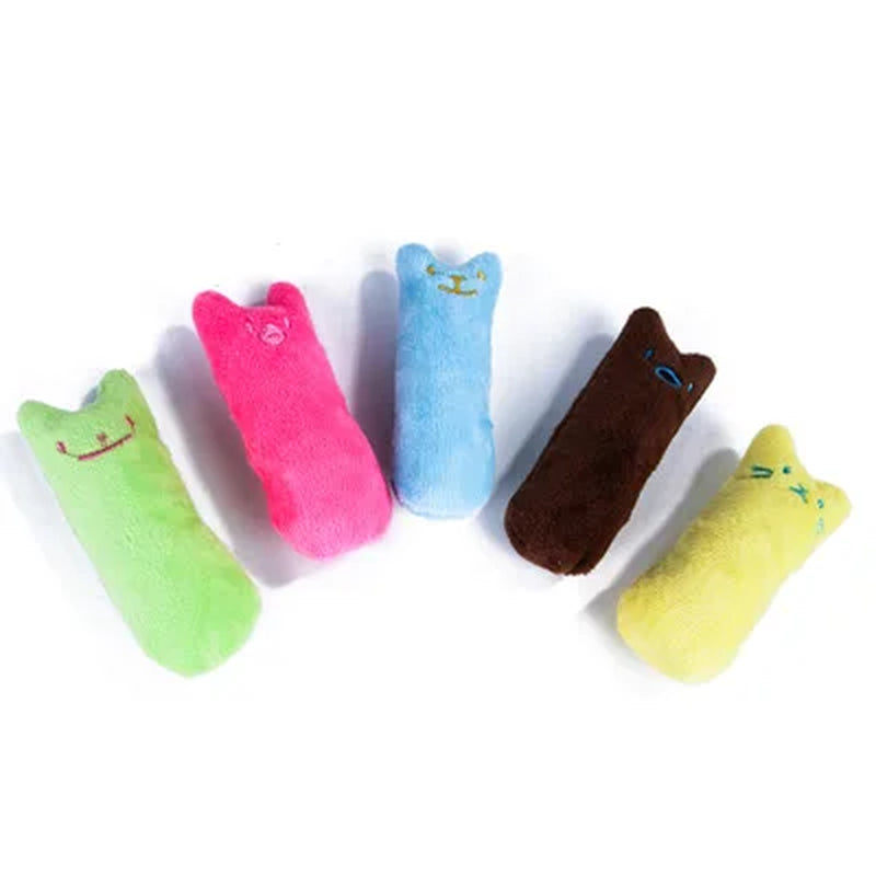 Catnip Teeth Grinding Cat Toy – Interactive Plush Chew & Bite Toy for Kittens & Cats