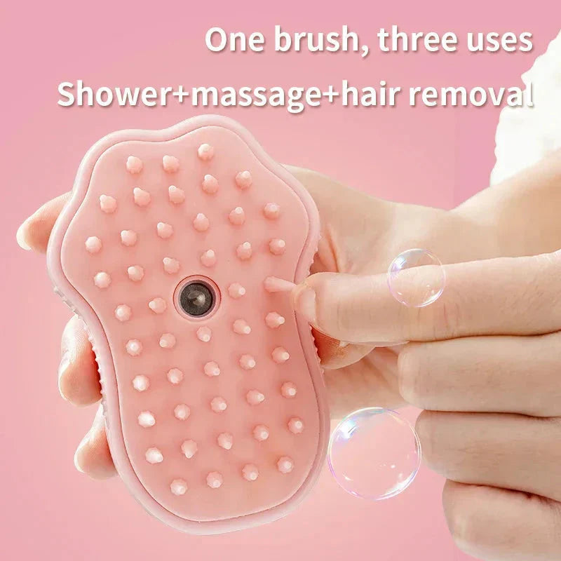 3-in-1 Electric Steam Brush for Cats & Dogs – Spray, Massage & Hair Removal Grooming Comb
