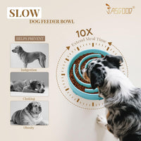 Spiral Maze Slow Feeder Dog Bowl – Anti-Bloat BPA-Free Puzzle Bowl for Small & Medium Dogs