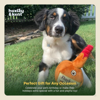Funny Dog Toy W/Squeaker – Power Plush Squeaky Dog Toys for Small, Medium & Large Dogs – Soft Stuffed Animal for Indoor Play & Fetch - Barker'S Mark, Large