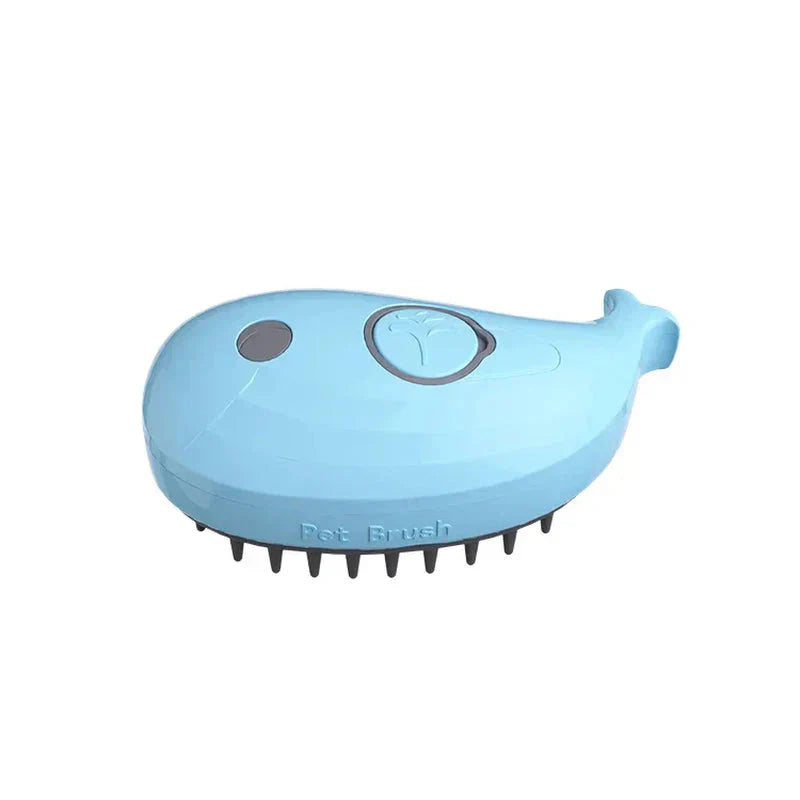 3-in-1 Electric Steam Brush for Cats & Dogs – Spray, Massage & Hair Removal Grooming Comb
