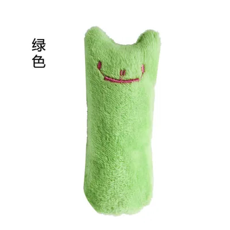 Catnip Teeth Grinding Cat Toy – Interactive Plush Chew & Bite Toy for Kittens & Cats
