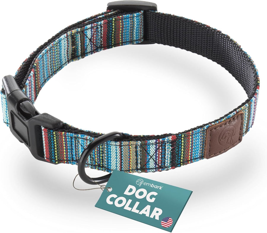 Embark Adventure Dog Collar – Durable Waterproof Nylon with Strong Buckle, Adjustable Fit for Medium Dogs