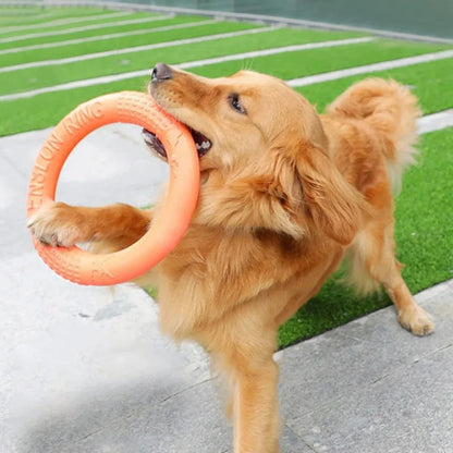 EVA Flying Disk Ring Puller Dog Toy – Interactive Bite & Fetch Toy for Small & Large Dogs