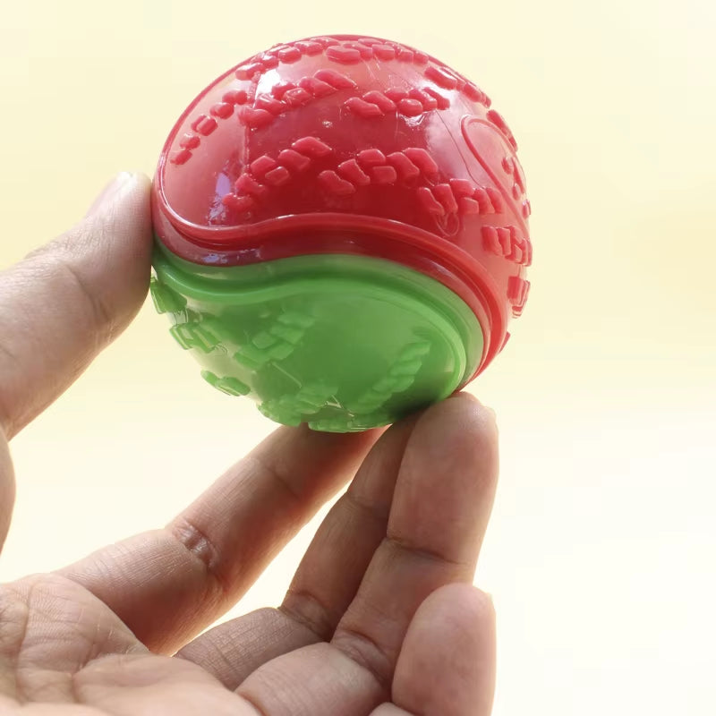 Squeaky TPR Dog Ball Toy – Interactive Teeth Cleaning Bite-Resistant Chew Toy for All Dogs