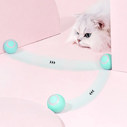 Smart Automatic Rolling Ball Cat Toy – Self-Moving Electric Interactive Toy for Indoor Cats & Kittens