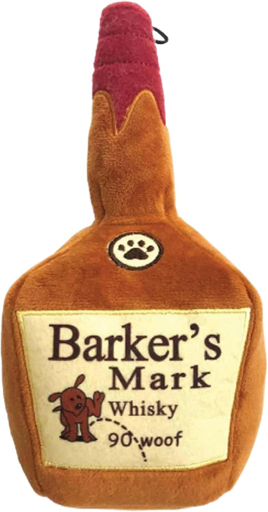Funny Dog Toy W/Squeaker – Power Plush Squeaky Dog Toys for Small, Medium & Large Dogs – Soft Stuffed Animal for Indoor Play & Fetch - Barker'S Mark, Large
