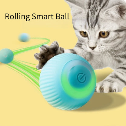 Smart Automatic Rolling Ball Cat Toy – Self-Moving Electric Interactive Toy for Indoor Cats & Kittens