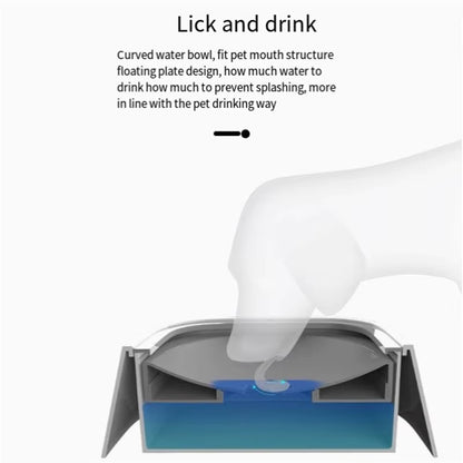 No-Spill Floating Disk Water Bowl for Dogs & Cats – Anti-Splash Slow Drinking Dispenser