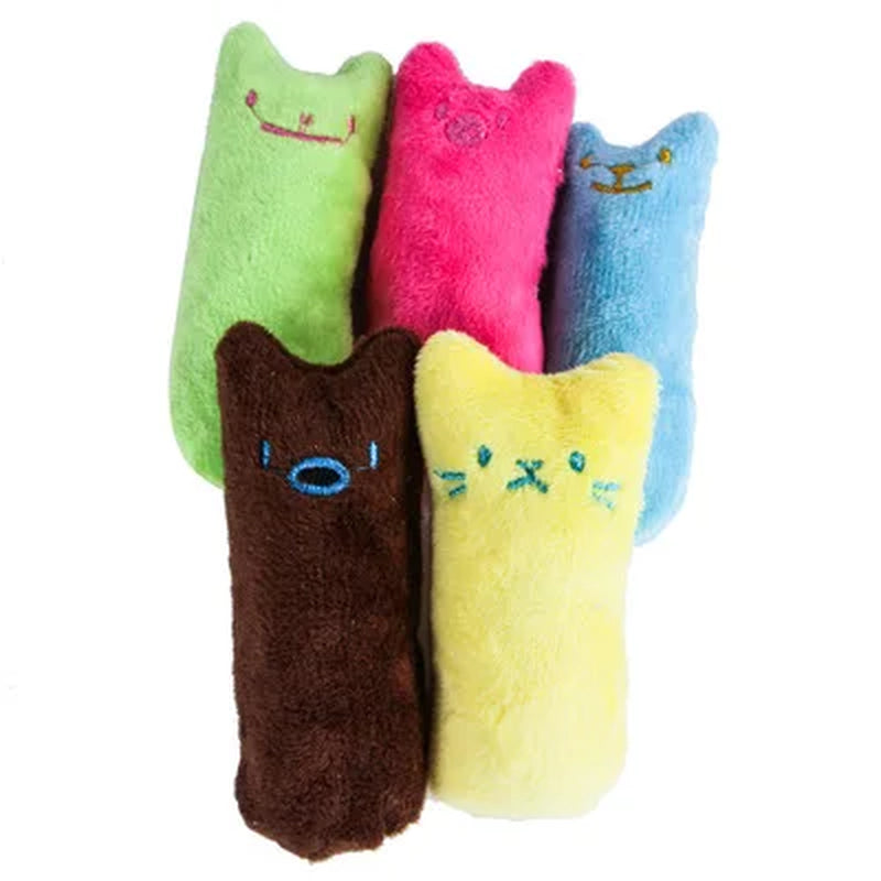 Catnip Teeth Grinding Cat Toy – Interactive Plush Chew & Bite Toy for Kittens & Cats
