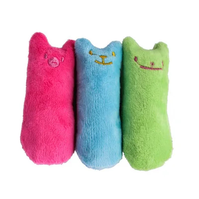 Catnip Teeth Grinding Cat Toy – Interactive Plush Chew & Bite Toy for Kittens & Cats