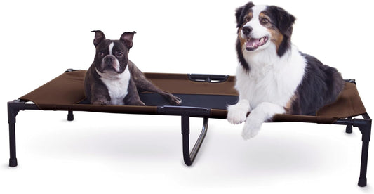 K&H Elevated Dog Cot – All-Weather Cooling Raised Pet Bed for Indoor & Outdoor Use