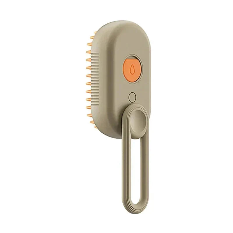 3-in-1 Electric Steam Brush for Cats & Dogs – Spray, Massage & Hair Removal Grooming Comb