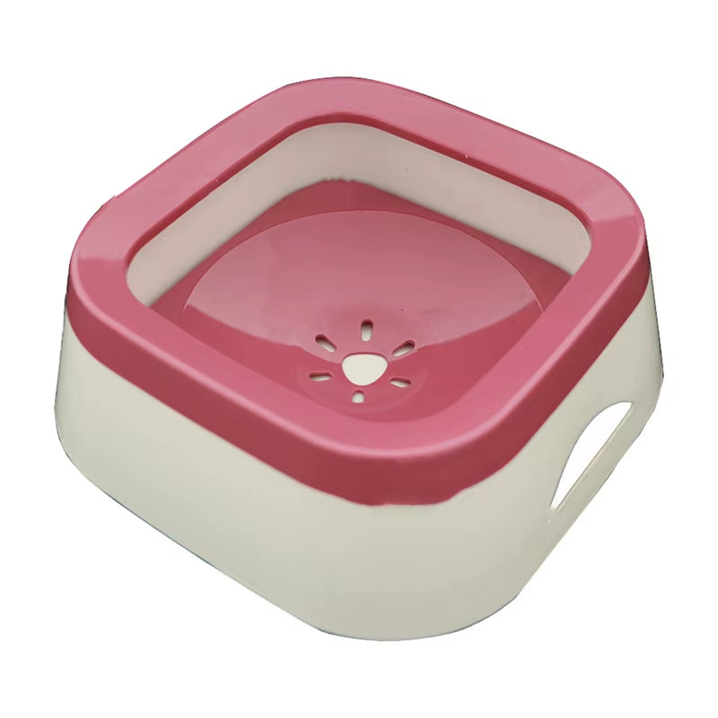 No-Spill Floating Disk Water Bowl for Dogs & Cats – Anti-Splash Slow Drinking Dispenser