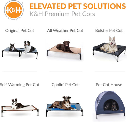 K&H Elevated Dog Cot – All-Weather Cooling Raised Pet Bed for Indoor & Outdoor Use